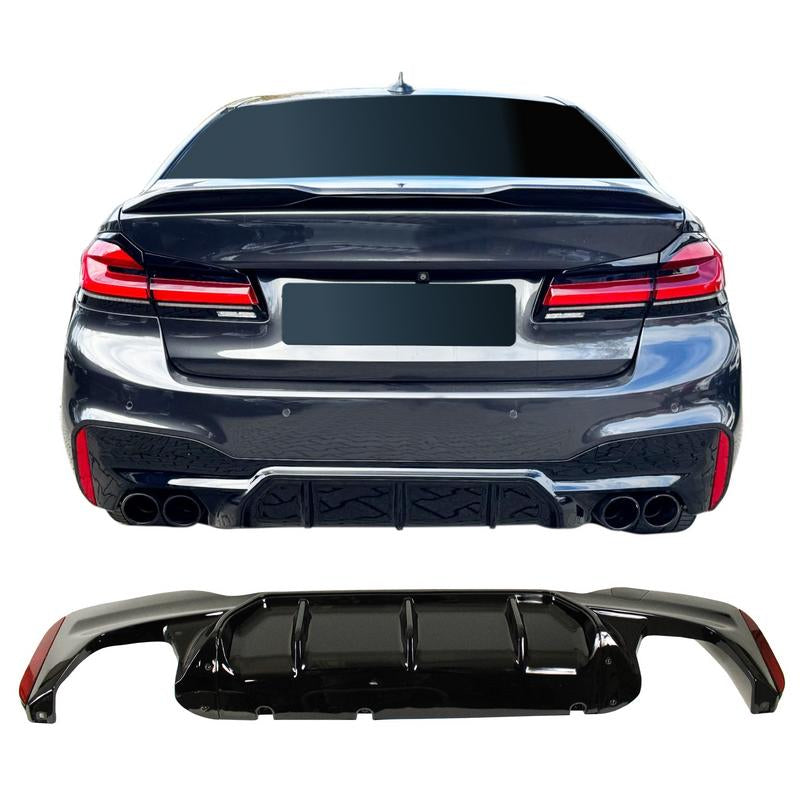 BMW 5 Series G30 Rear Diffuser Shark M Packet (2017–2019)