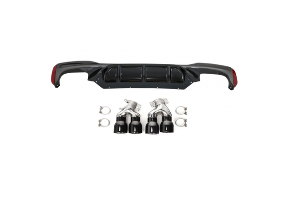 BMW 5 Series G30 Rear Diffuser M5 (2017–2019) — With Exhaust