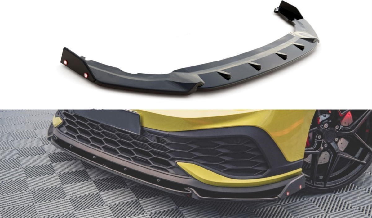 VW Golf 8 Front Lip Standard Black — Life / Style / Active