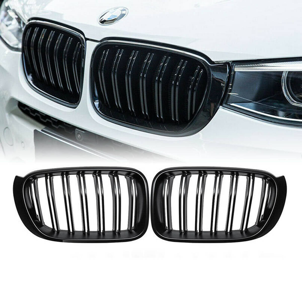 BMW X3 / X4 F25/F26 Grill Gloss Black (2014–2018)