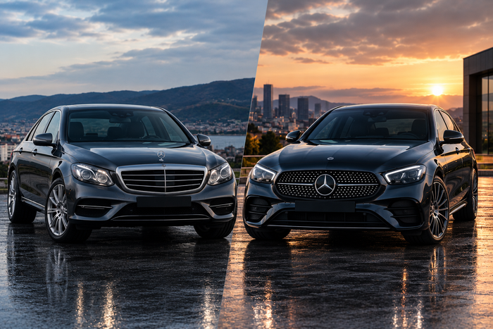 Mercedes E-Class W213 para dhe pas 2020: çka ndryshoi dhe si i dallon