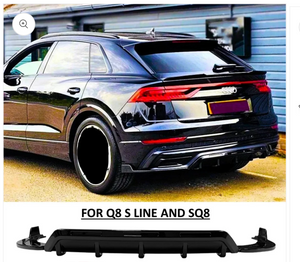 Audi Q8 Rear Diffuser Spliter (2018-2022)