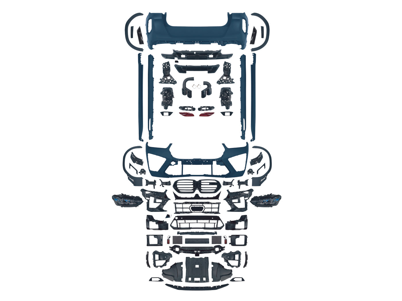 X6 Series G06 Conversion Body Kit to X6M LCI (2019-2023) + Headlights