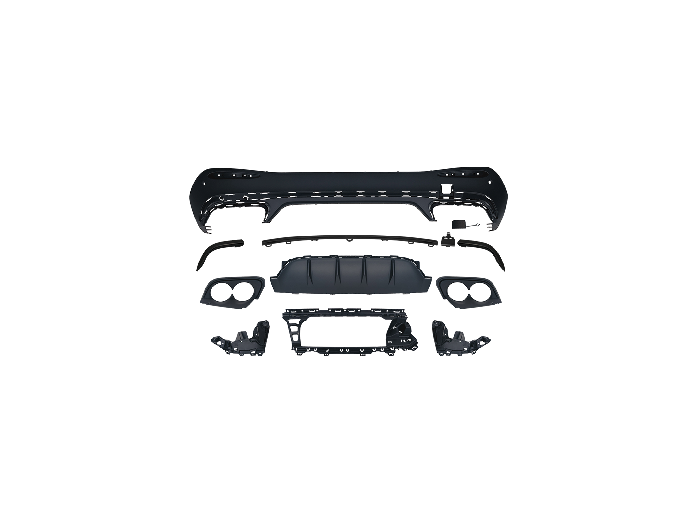 GLC Class X254 Diffuser GLC AMG 43 (2023-2026) for Amg Line SUV