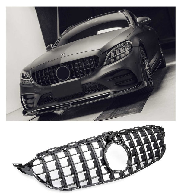 Mercedes-Benz C-Class W205 Facelift Grill GTR Black (2019–2022)