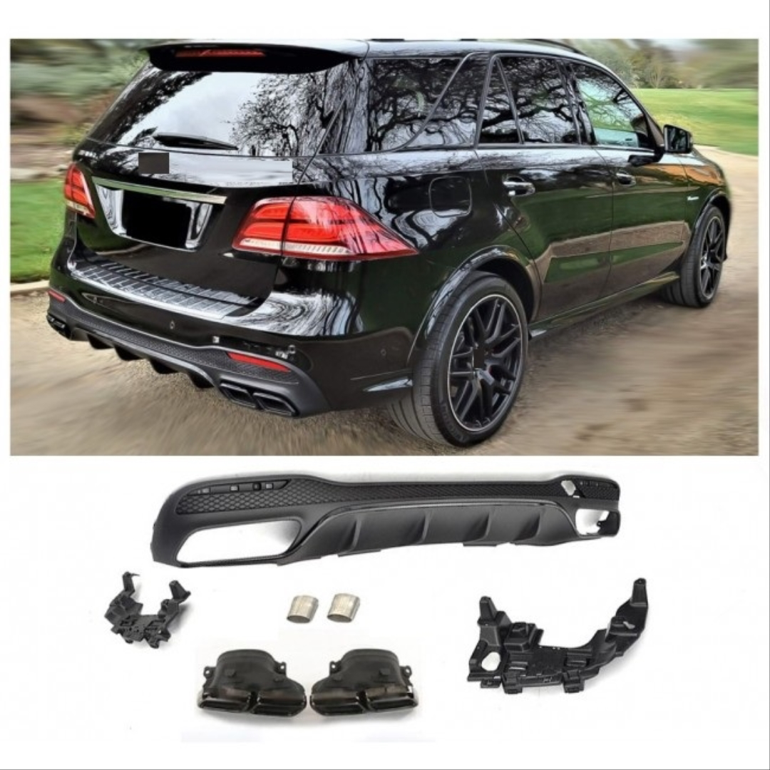 GLE Class W166 Facelift Diffuser AMG 63 (2015-2018) Black