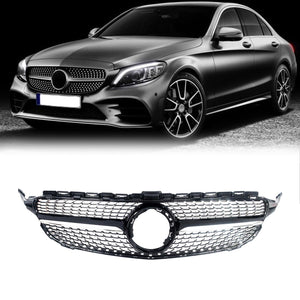 C Class W205 Facelift Grill Diamonds (2019-2022)