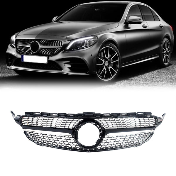 Mercedes-Benz C-Class W205 Facelift Grill Diamond (2019–2022) — V2