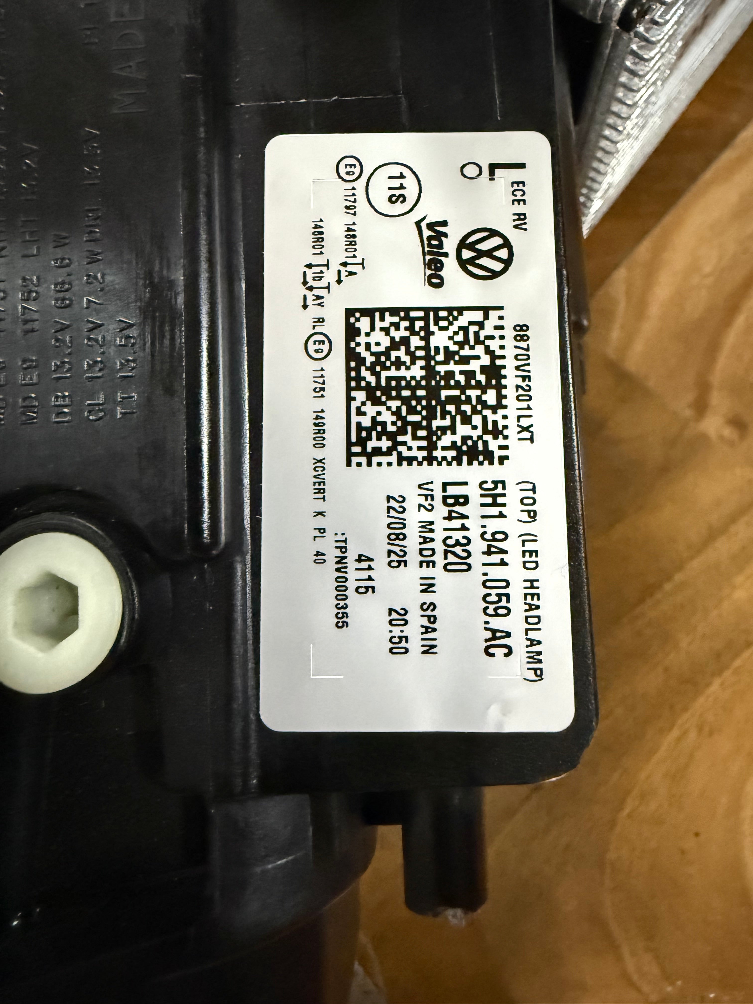 VW Golf 8.5 GTE Left (2024+) 5H1.941.059.AC