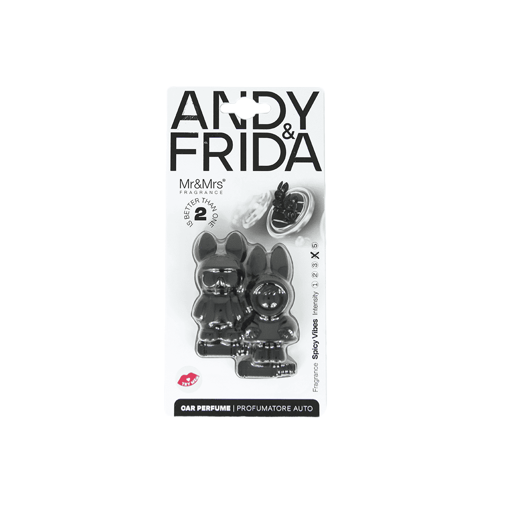 Mr&Mrs Andy&Frida Air Freshener (Black)