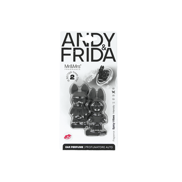Mr&Mrs Andy&Frida Air Freshener (Black)