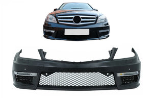 C Class W204 Front Bumper C63 (2007-2014) with Fog Lamps