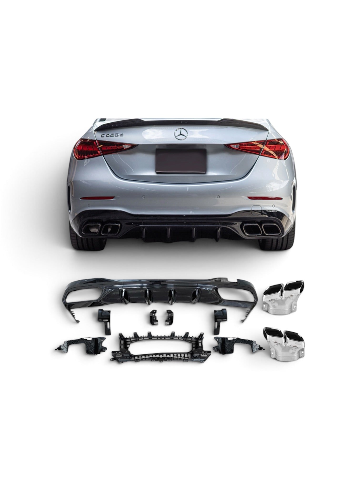 Mercedes-Benz C-Class W206 Rear Diffuser AMG 63 (2021+)