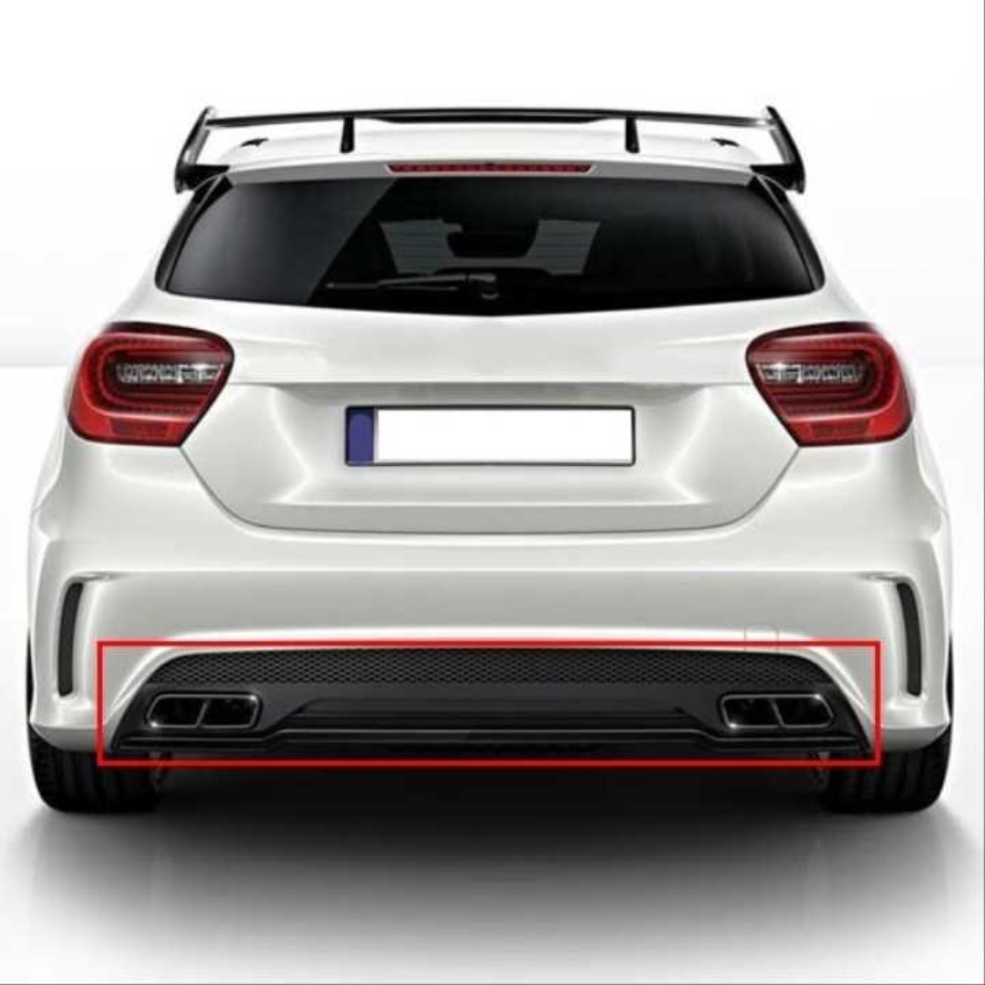Mercedes-Benz A-Class W176 Rear Diffuser A45 Black (2012–2015)