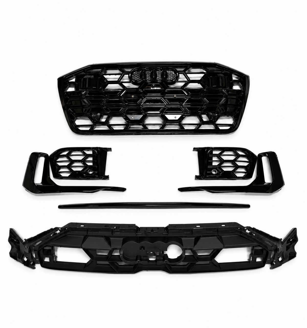 Audi A6 C8 Facelift Grill (2018–2023) — With Fog Lamps