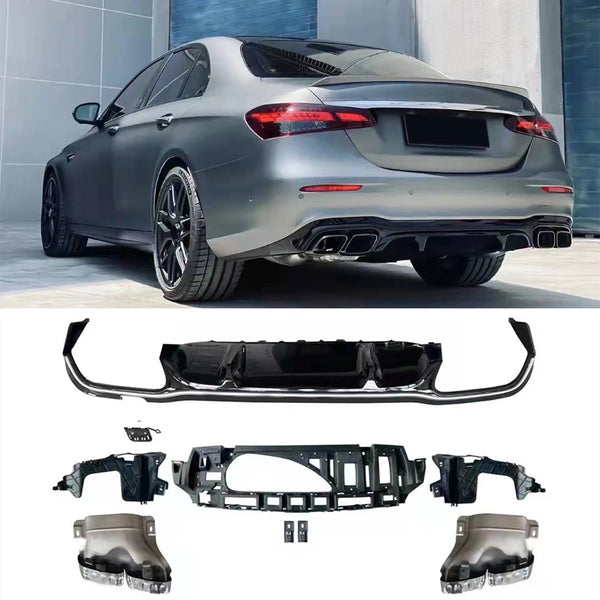 Mercedes-Benz E-Class W213 Facelift Rear Diffuser E63 AMG Line (2020–2024)