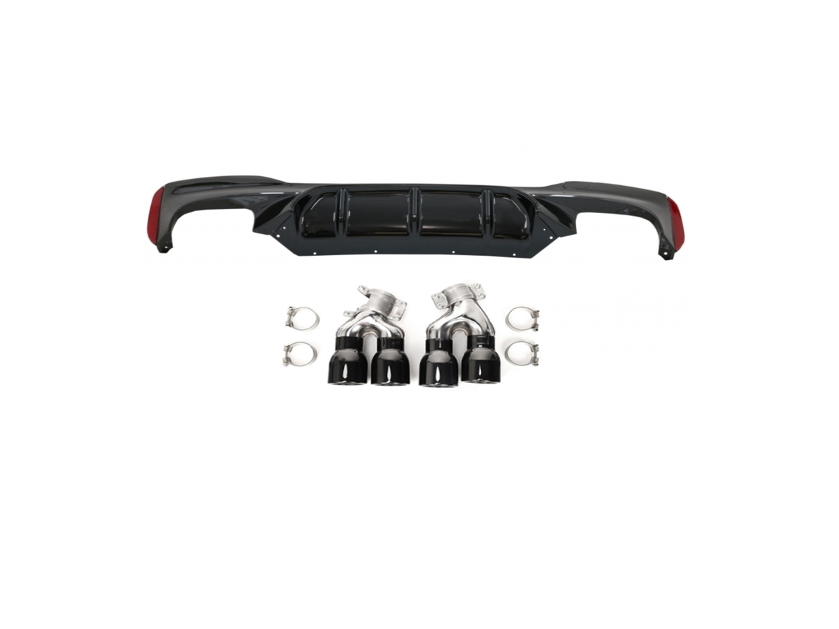 BMW 5 Series G30 Rear Diffuser M5 (2017–2019) — With Exhaust