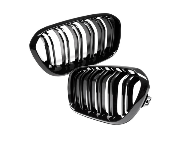 BMW 1 Series F20 LCI Grill M Black (2015–2018) — Double Slot