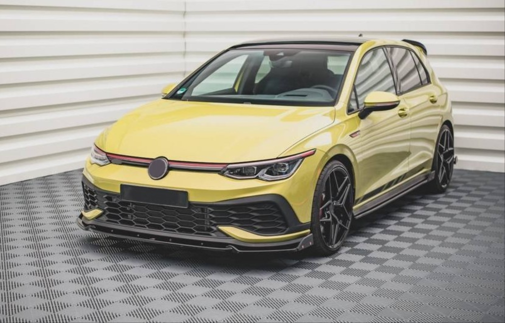 VW Golf 8 Front Lip Black (Life, Style, Active)