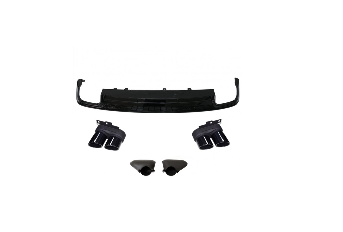 Audi A6 C8 Rear Diffuser S6 (2018–2023) — Metal Pipes