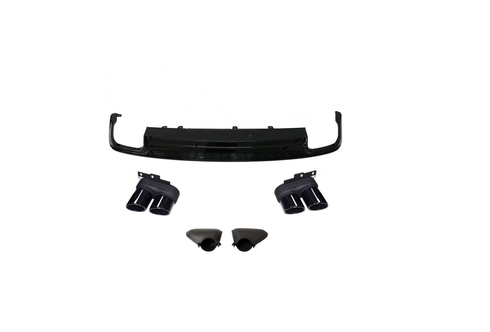 Audi A6 (C8) Diffuser S6 (2018-2023) with Metal Pipes