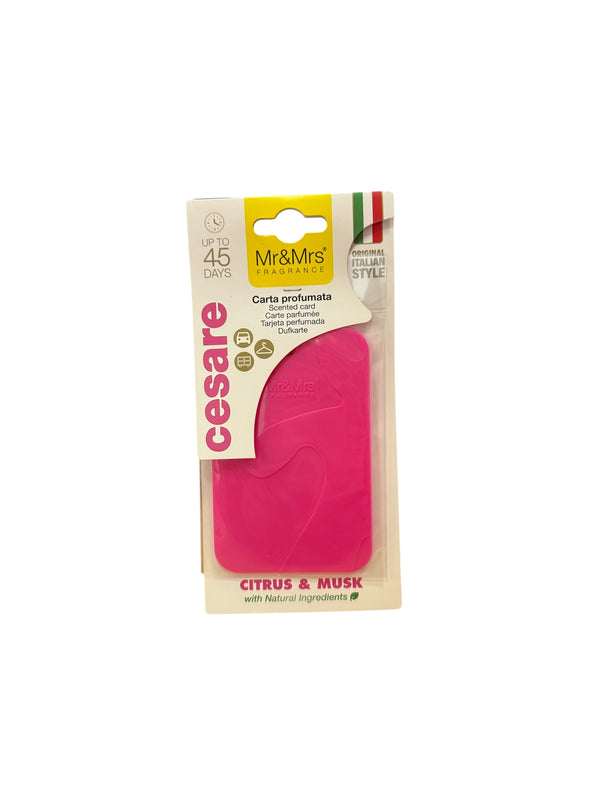 Mr&Mrs Cesare Hanging Card Air Freshener (Pink)