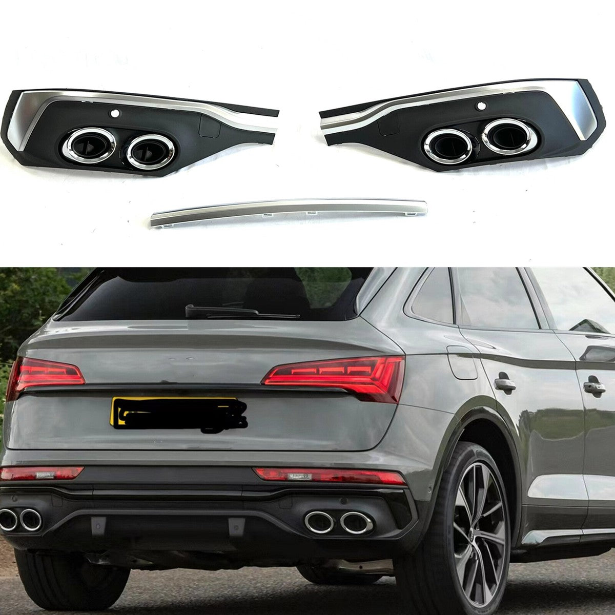 Audi Q5 Facelift Diffuser S line (2021-2024)