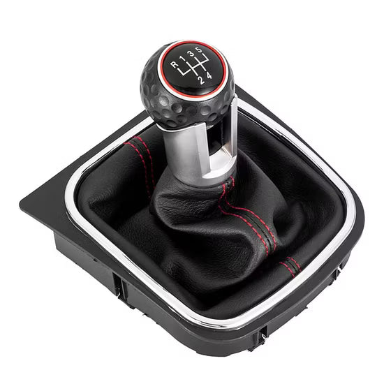 VW Golf 6 Manual Gear Knob 5-Speed (2006-2012, Red)