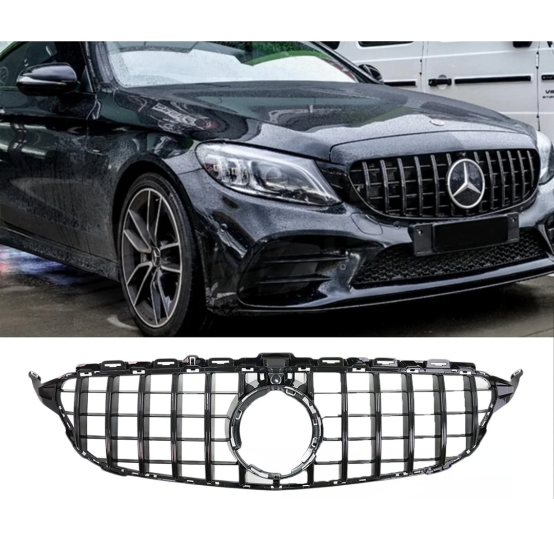 C Class W205 Facelift Grill GTR Black (2019-2022)