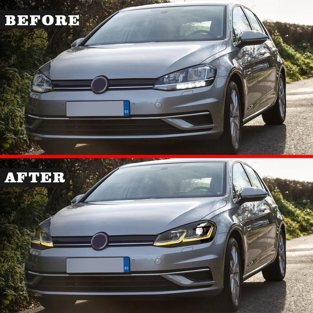 Dritat e përparme të Golf 7 deri në 7.5 nga baza në Full LED (2012-2017)