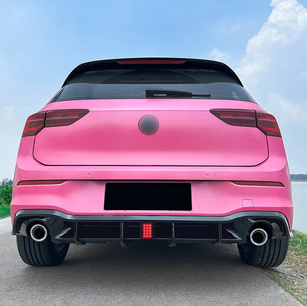 VW Golf 8 Rear Diffuser GTI Standard (2020–2024) — With LED