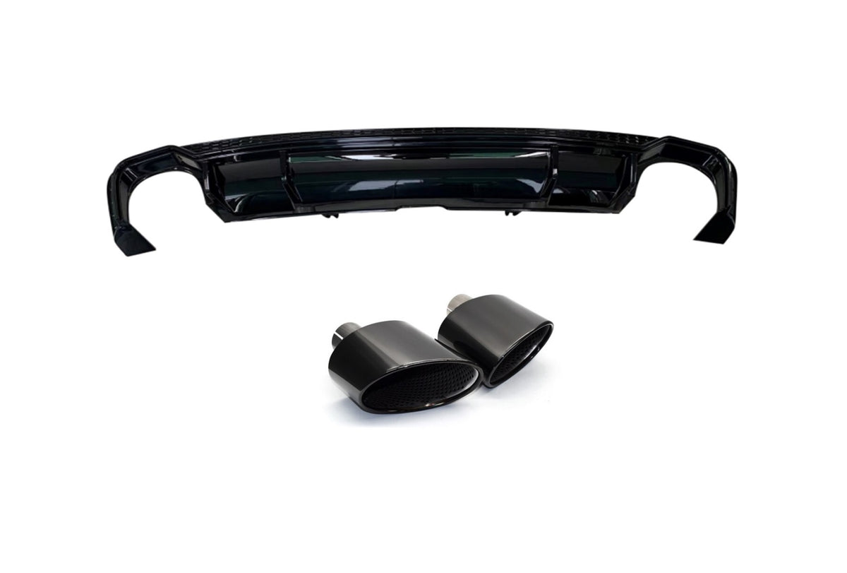 Audi A5 B9 Rear Diffuser RS5 Black Pipes (2016–2019)