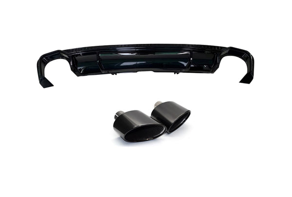 Audi A5 B9 Rear Diffuser RS5 Black Pipes (2016–2019)