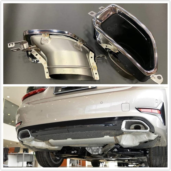 3 Series G20 Exhaust Pipes Chrome (2019-2022)