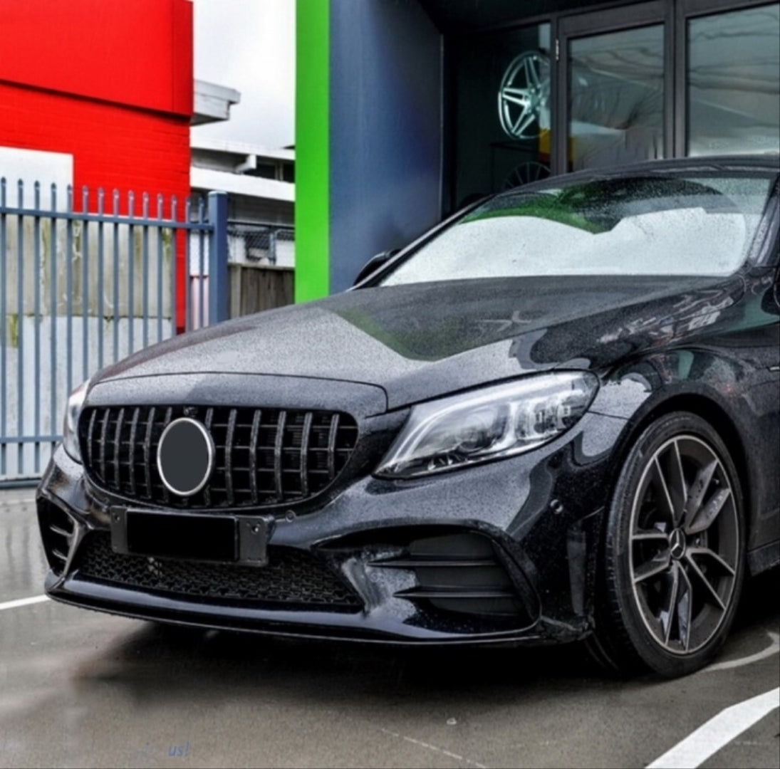 C Class W205 Facelift Grill GTR Black (2019-2022)