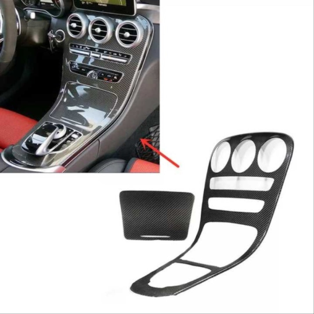 Mercedes-Benz C-Class W205 Center Console Cover Carbon (2014–2022)