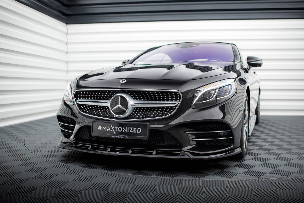 Mercedes-Benz S-Class Coupe W217 Facelift Front Lip AMG Line — Maxton Design Original