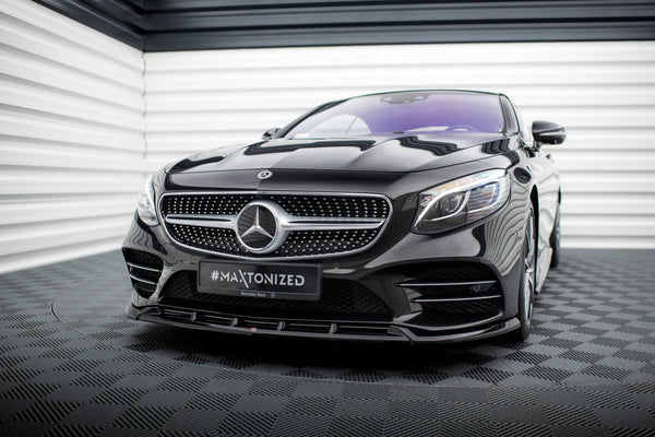 Mercedes-Benz S-Class Coupe W217 Facelift Front Lip AMG Line — Maxton Design Original