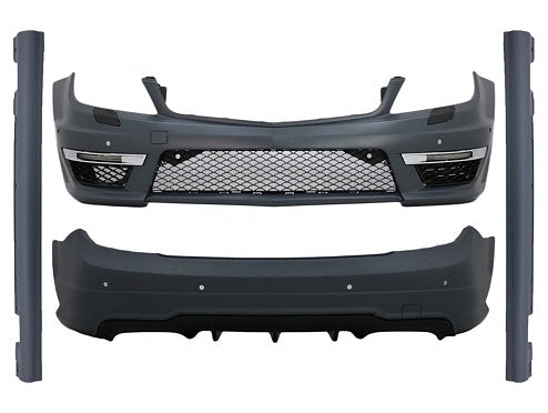 Mercedes-Benz C-Class W204 Body Kit C63 (2007–2014) — With Fog Lamps