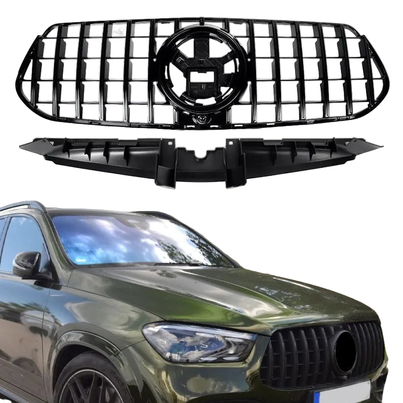 GLE Class W167 Facelift Grill GTR Black (2023-2026) for Amg Line