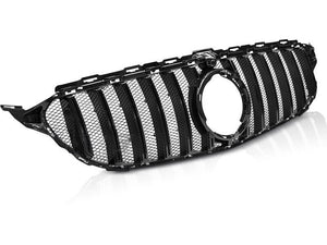C Class W205 GTR Black Grill + Camera (2015-2018)