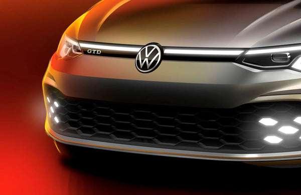 VW Golf 8 Grill (2020–2024) — With LED