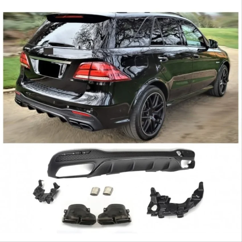 GLE Class 63 AMG Diffuser (2015-2018) Black - Image 2